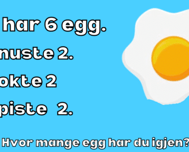 Dagens hjernetrim: Hvor mange egg har jeg igjen?