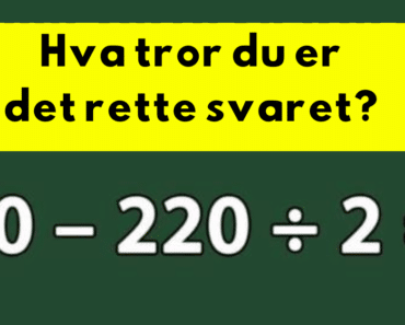 Kan du løse regnestykket fra barneskolen – uten kalkulator?