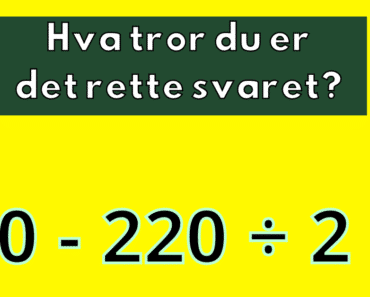 Kan du løse regnestykket fra barneskolen – uten kalkulator?