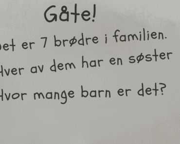 Kan du løse dette utfordrende gåten? Test om du hører til de øverste 5% av genier!