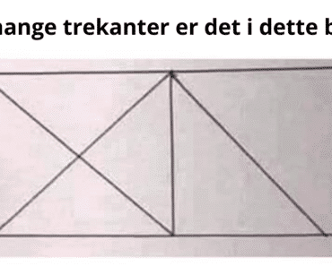 Hvor mange trekanter er det i dette bildet? 62% VIL FEILE