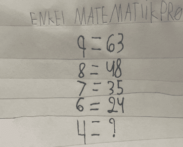 Enkel matematikkprøve – kan du løse den?