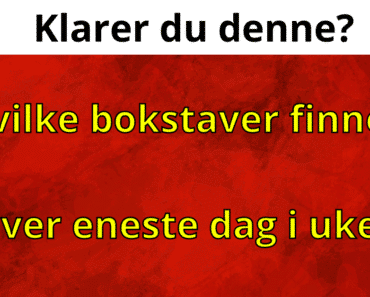 Ingen har svart riktig på dette enda.