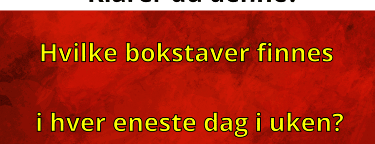 Ingen har svart riktig på dette enda.