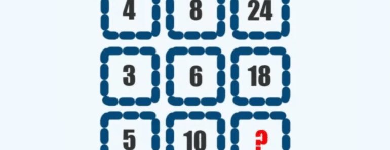 Løs dette matematiske rutenettet på 15 sekunder og bevis din høye IQ!