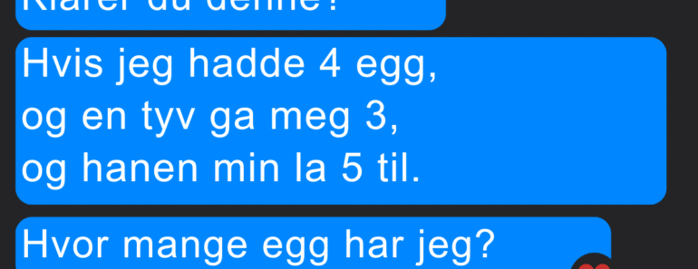 Kan du løse denne virale egggåten?