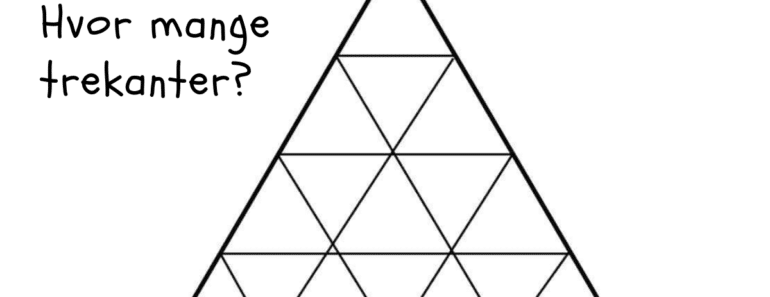 Hvor mange trekanter ser du?