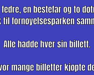 67 % av alle nordmenn klarer ikke å løse denne. Hvor mange billetter kjøpte de?