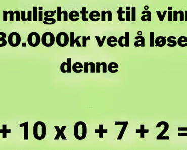 Få muligheten til å vinne 30.000kr ved å løse denne.