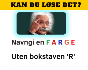 Test hjernen din: Kan du navngi en farge uten bokstaven ‘E’